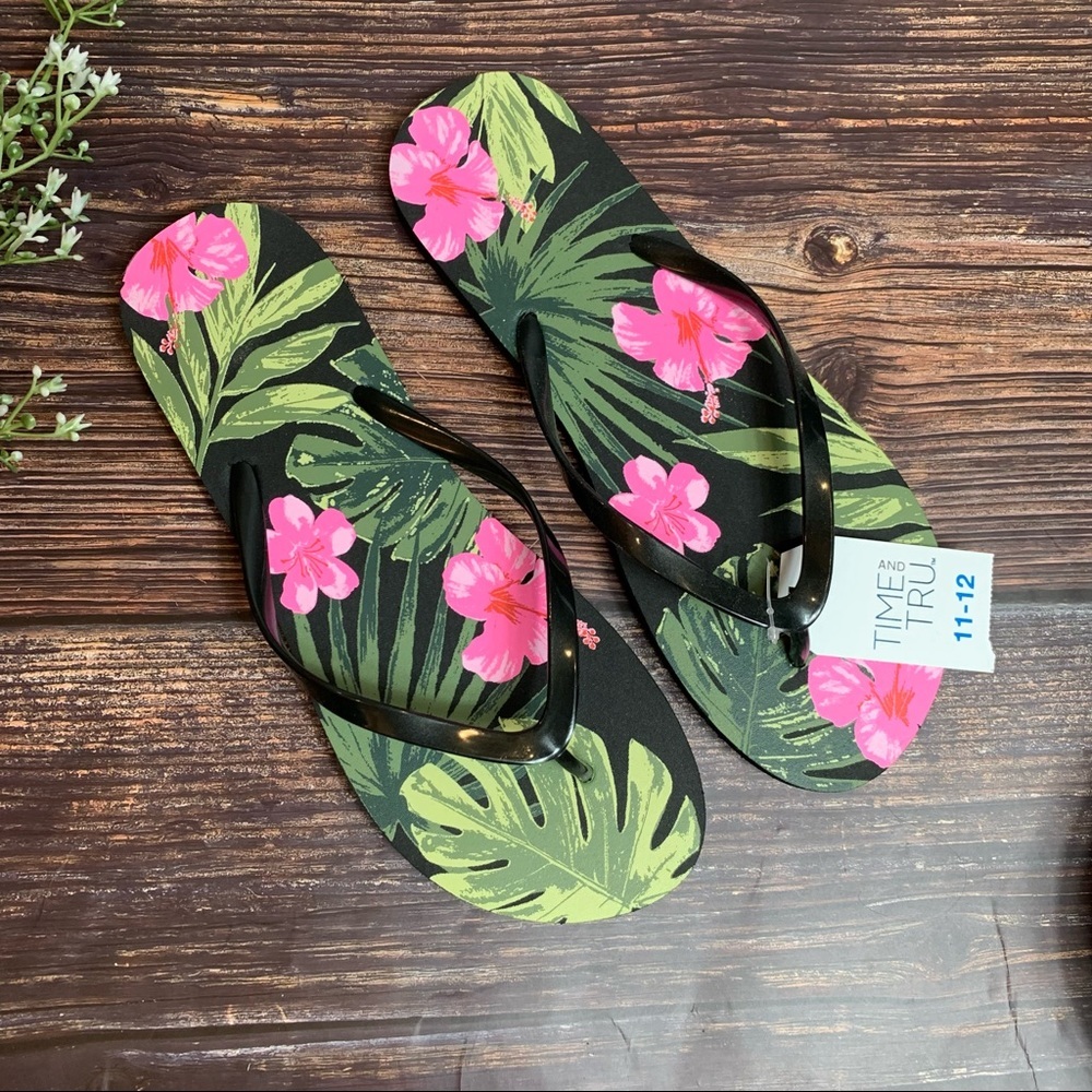 Time and Tru ~ Tropical Flip Flops